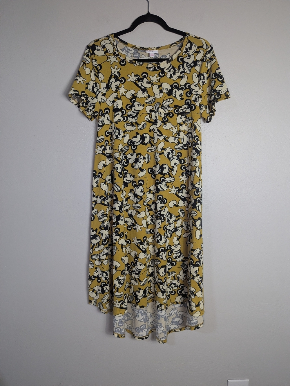 S Lularoe Carly T-Shirt Dress Disney Mickey Mouse